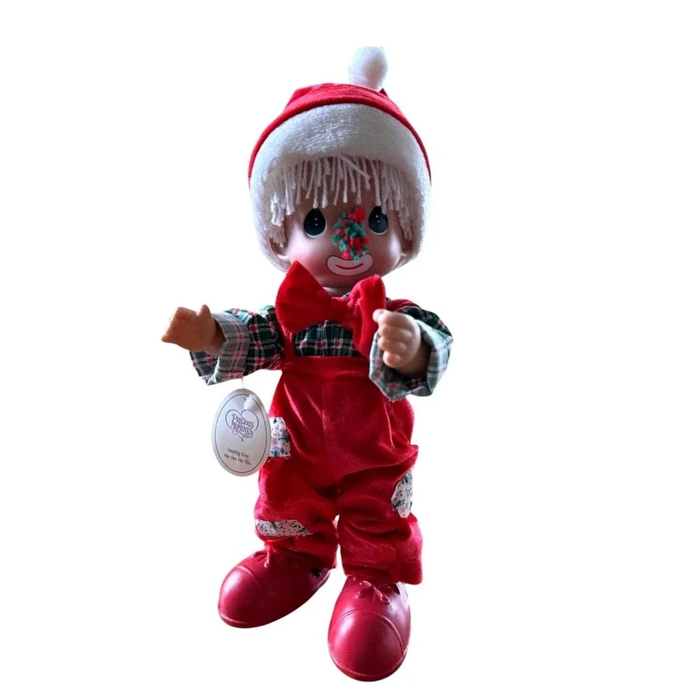 Precious Moments Happy Ho Ho Ho Bo Doll Red New Christmas Hobo‎ Clown Toy